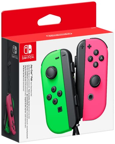 Nintendo Switch Joy-Con kontroller par (neongrön + neonrosa)