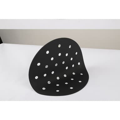 Återanvändbar Air Fryer Liner Silikon Rund 23x23 cm Svart