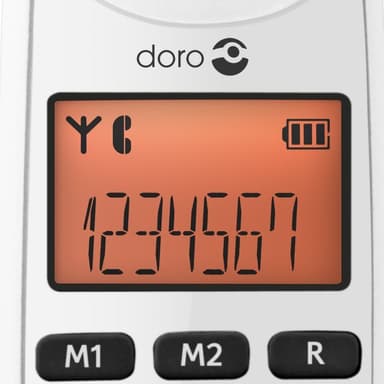 Doro PhoneEasy 100W Duo Telefoner (vit)