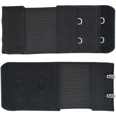 Bh-förlängare Dubbla hakar Vit/Svart/Beige 3-pack