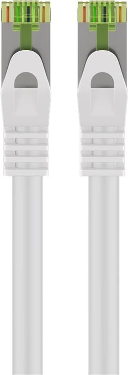 Goobay RJ45 patchkabel med CAT 8.1 S/FTP råkabel, AWG 26, vit