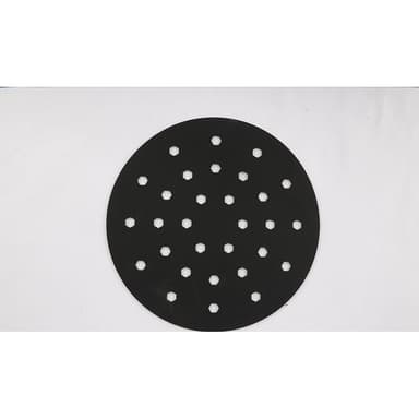 INF Återanvändbar Air Fryer Liner Silikon Rund 23x23 cm Svart