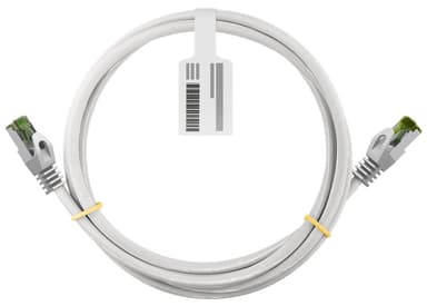 Goobay RJ45 patchkabel med CAT 8.1 S/FTP råkabel, AWG 26, vit