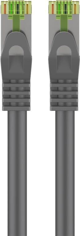 Goobay RJ45 patchkabel med CAT 8.1 S/FTP råkabel, AWG 26, grå