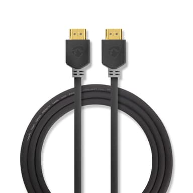 High Speed ​​HDMI ™ kabel med Ethernet | HDMI™ Kontakt | HDMI™ Kontakt | 4K@60Hz | ARC | 18 Gbps | 1.00 m | Rund | PVC | Antracit | Låda
