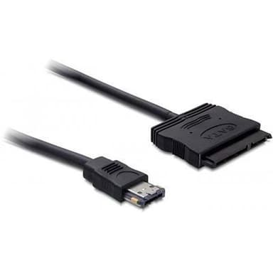 DeLOCK Power Over eSATA till SATA ström och HDD-kabel, 5-12V, 0,5m (84402)