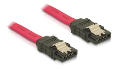 SATA cable, 3Gb/s, clips, 0.5m, red
