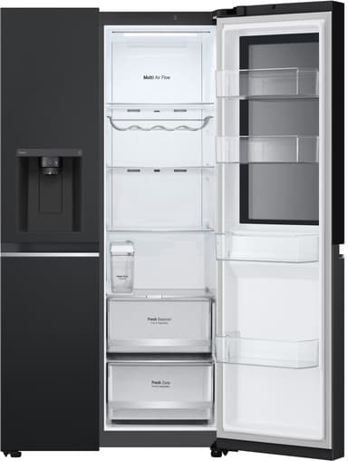 LG InstaView Side-by-side GSGV81EPLD (svart)