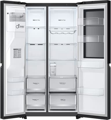 LG InstaView Side-by-side GSGV81EPLD (svart)