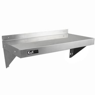 2 x Kommersiella Hyllor för Storkök i Rostfritt Stål 900 x 300 mm