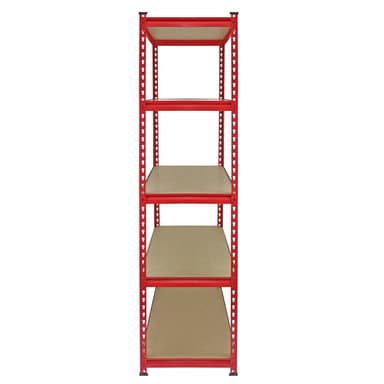 Monster Racking Z-Rax Extra Starka Stålhyllor, Röd , 90 cm B, 45 cm D