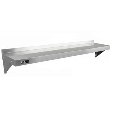 2 x Kommersiella Hyllor för Storkök i Rostfritt Stål 1500mm x 300mm