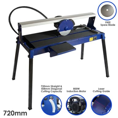 T-Mech Kakelskärarbänk med Vattenkylning - 720mm / 800W