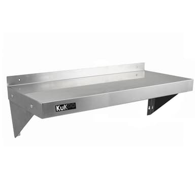 2 x Kommersiella Hyllor för Storkök i Rostfritt Stål 1000mm x 300mm