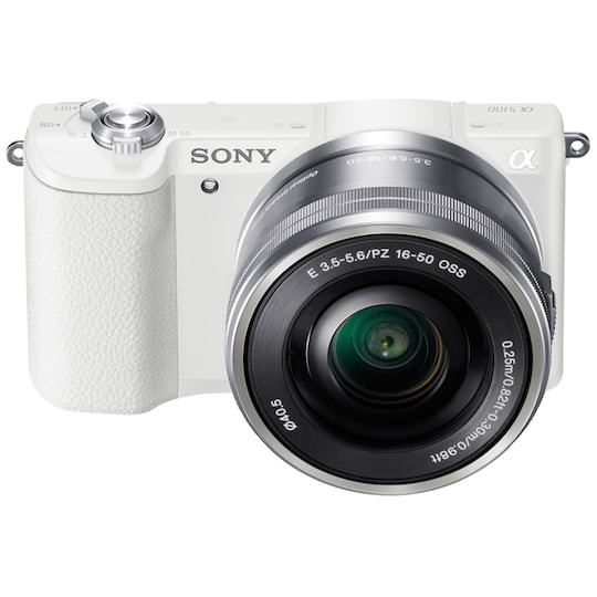 Sony Alpha A5100 Systemkamera + 16-50 mm (vit)