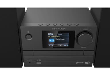 Kenwood M-525DAB Mini-system med Bluetooth och DAB+ (svart)
