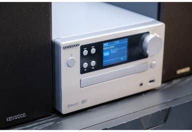 Kenwood M-725DAB Mini-system med Bluetooth och DAB+ (silver)