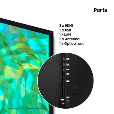 Samsung 43" CU8075 4K LED Smart TV (2023)