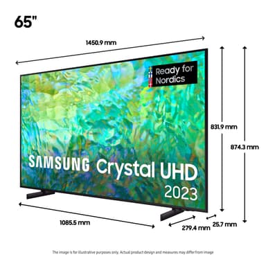 Samsung 65" CU8075 4K LED Smart TV (2023)