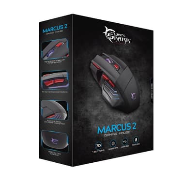 White Shark GAMING MOUSE GM-5005 MARCUS-2 Crni / 6.400 dpi