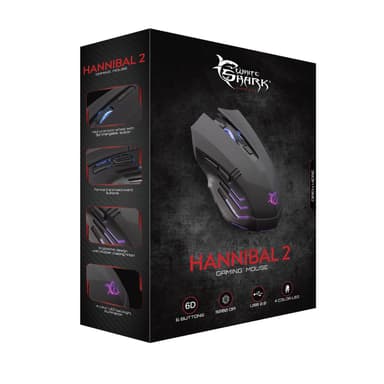 White Shark GAMING MOUSE GM-3006 HANNIBAL-2 Black/ 3200 dpi