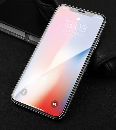 2-Pack iPhone 14 Plus Skärmskydd i 9H Härdat glas, Svart ram