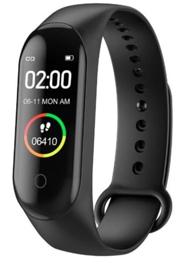 Smart aktivitetsarmband till iPhone och Android, Svart