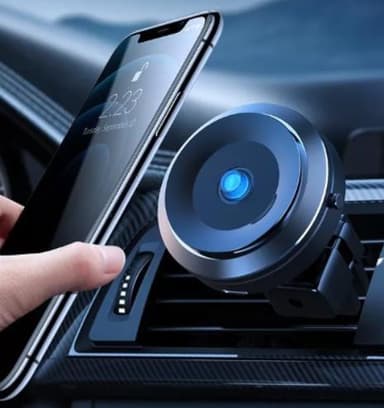 Mobilhållare med elektriskt sugkoppsfäste
