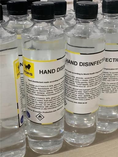 5-pack Handdesinfektion 80% Alkohol, 500ml / Totalt 2,5 liter