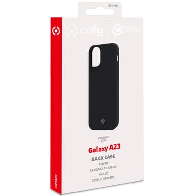 Celly Cromo Soft rubber case Galaxy A23 Svart