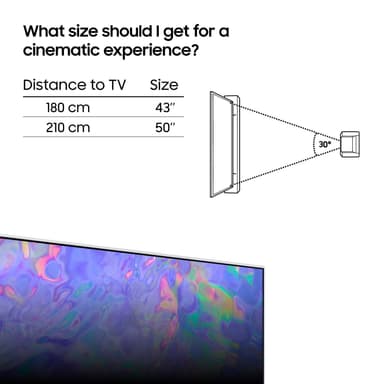 Samsung 43” CU8510 4K LED Smart TV (2023)