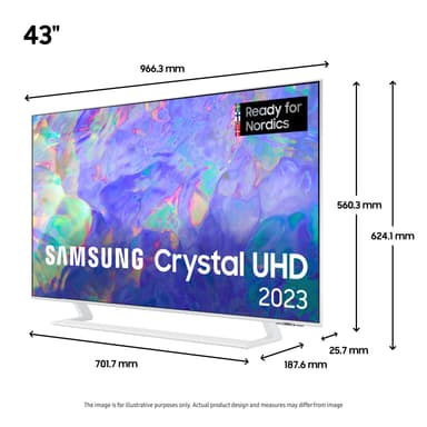 Samsung 43” CU8510 4K LED Smart TV (2023)