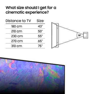 Samsung 50" CU8575 4K LED Smart TV (2023)