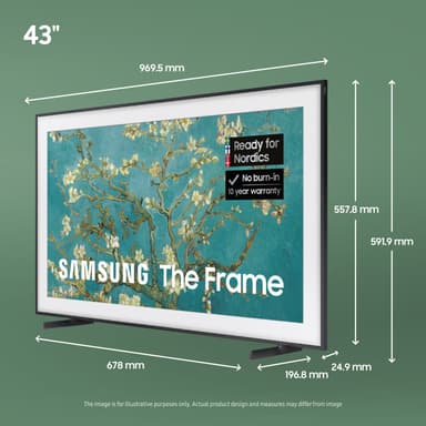 Samsung 43” The Frame LS03B 4K QLED Smart TV (2023)