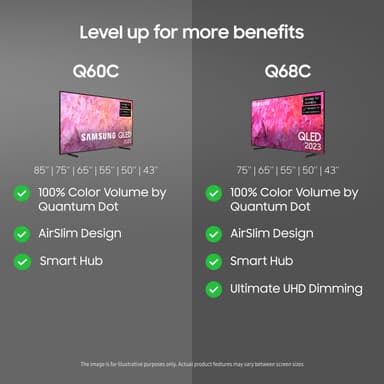 Samsung 50" Q60C 4K QLED Smart TV (2023)