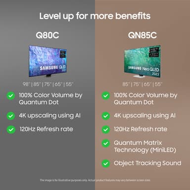 Samsung 85" Q80C 4K QLED Smart TV (2023)