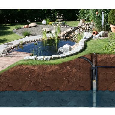 Djup brunn pump Brunnen pumpar dränkbar pump rörpump 2200 W 9000 l / h 16,8 bar