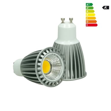 ECD Germany 6-pack 9W GU10 LED spot ersatt - 60W halogen - 220-240 60 graders
