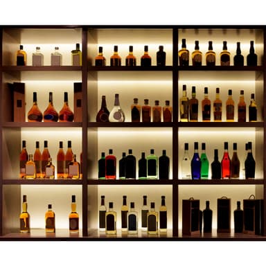 6x skåp ljus bar lampa ljus bar 1m bas varmt vitt strömförsörjning