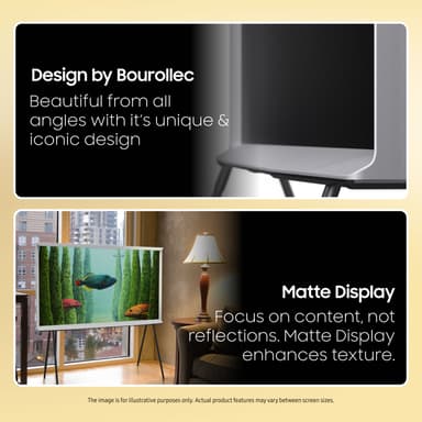 Samsung 55" The Serif LS01B 4K QLED Smart TV (2023/blå)