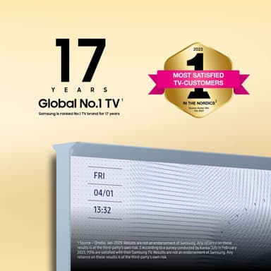 Samsung 55" The Serif LS01B 4K QLED Smart TV (2023/blå)