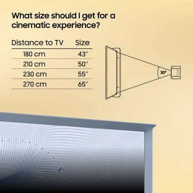 Samsung 55" The Serif LS01B 4K QLED Smart TV (2023/blå)