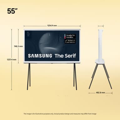Samsung 55" The Serif LS01B 4K QLED Smart TV (2023/vit)