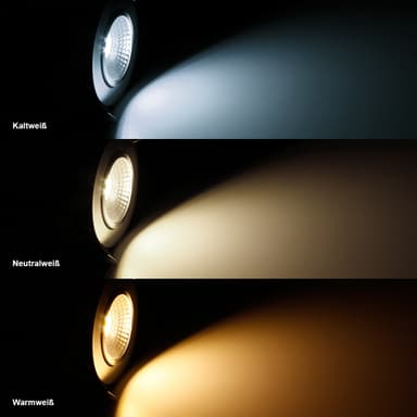 3x LED COB infällda spotlights infälld armatur Spotlight lampa runt 5W Varmvit