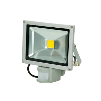 ECD Germany 10 delar LED-strålkastare utomhus 20W med rörelsedetektor - 2800K