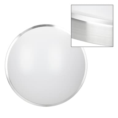 ECD Germany taklampa LED vit - 10 tak ljus runt Ø300 mm - 12W 220-240V 960 lumen
