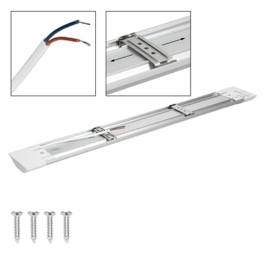 ECD Germany LED-lampa skrivbord lampa taklampa panel Taklampa värma vit 120cm
