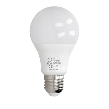 ECD Germany 7 bit 12W E27 LED-lampa | 6000 Kelvin | Spridningsvinkel 270 ° | 800