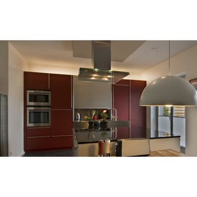 ECD Germany LED-lampa skrivbord lampa taklampa panel Taklampa värma vit 120cm