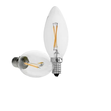 10xE14 LED-lampa ljus lampor glödlampa glödlampa tappning varm vit 2W